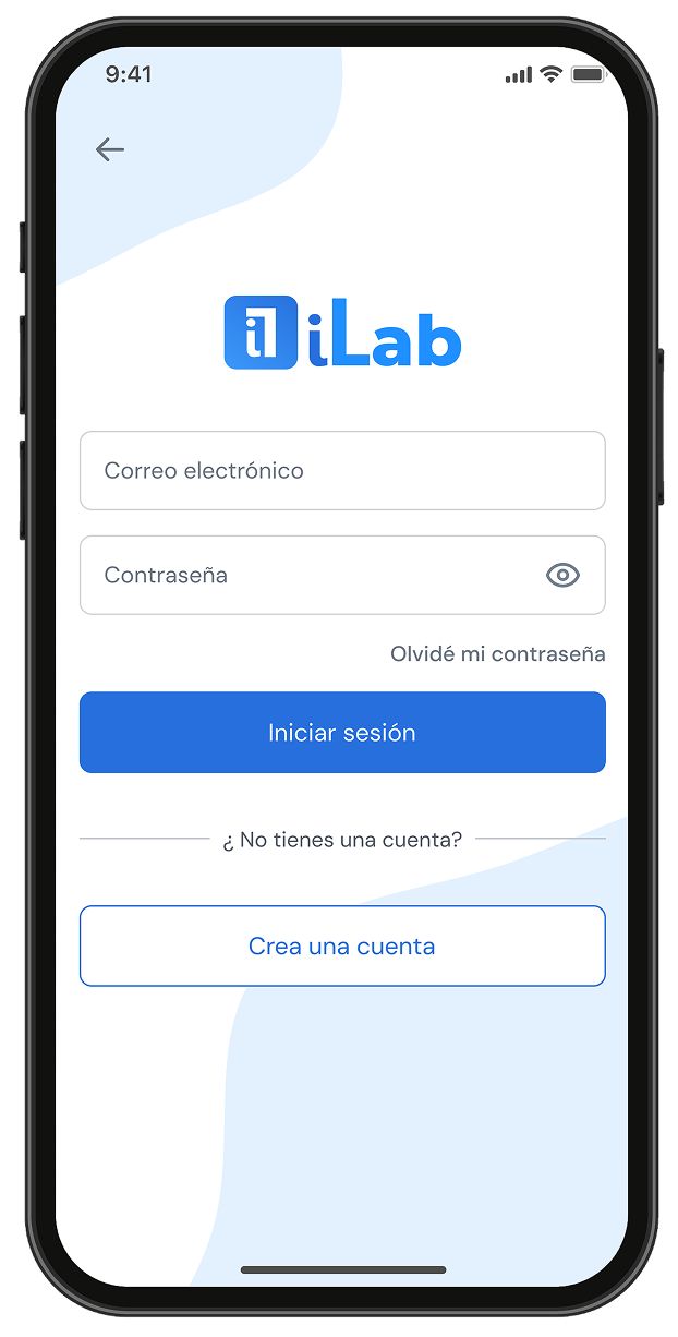Pantalla Login iLab