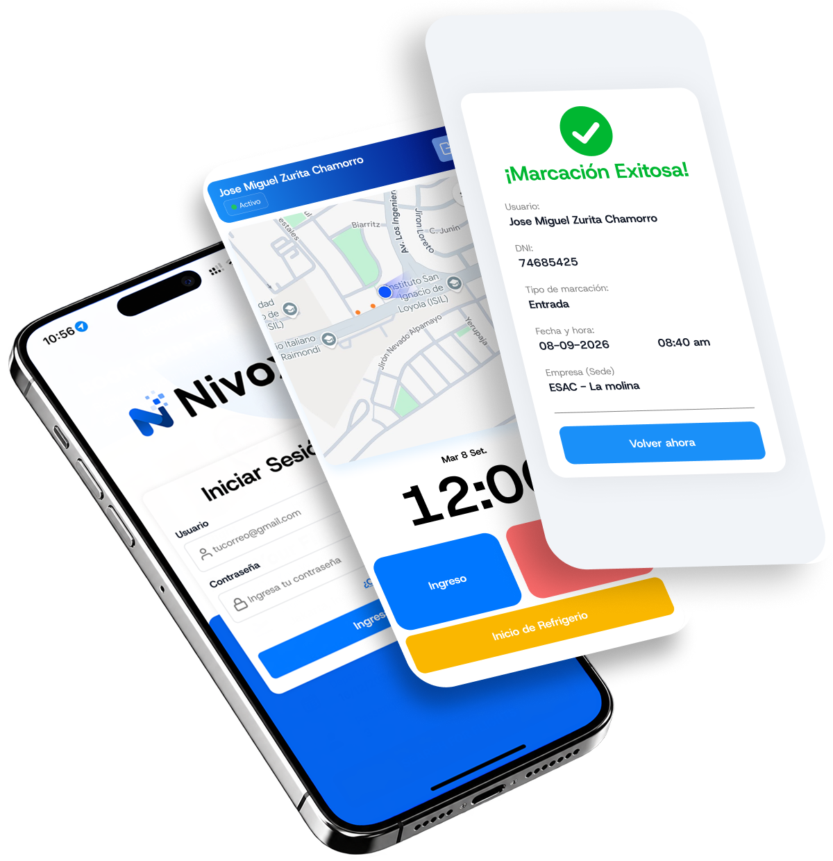 Dashboard Nivox en celulares